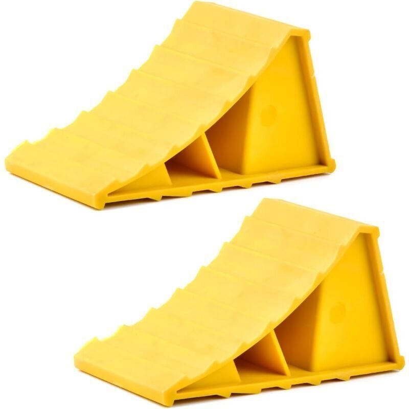 Unterlegkeil, 2 Stück Anti-Rutsch-Block, Unterlegkeile, Auto-Unterlegkeil, Auto-Radkeil, für Wohnwagen, Wohnmobil, Auto,...