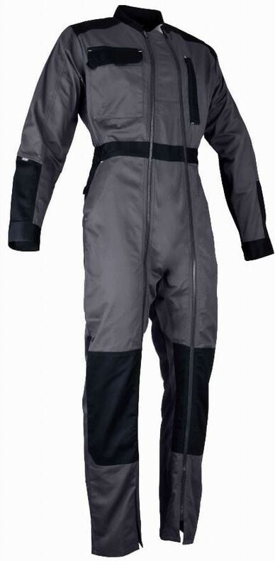 Doppelter Zip-Overall Chlor LMA Dunkelgrau / Schwarz - T1/ t.xs - 4112 t.xs