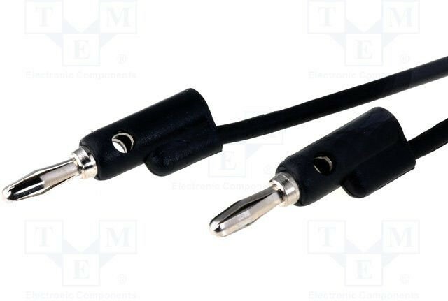 4mm Bananen-Messleitungen 900mm SCHWARZ