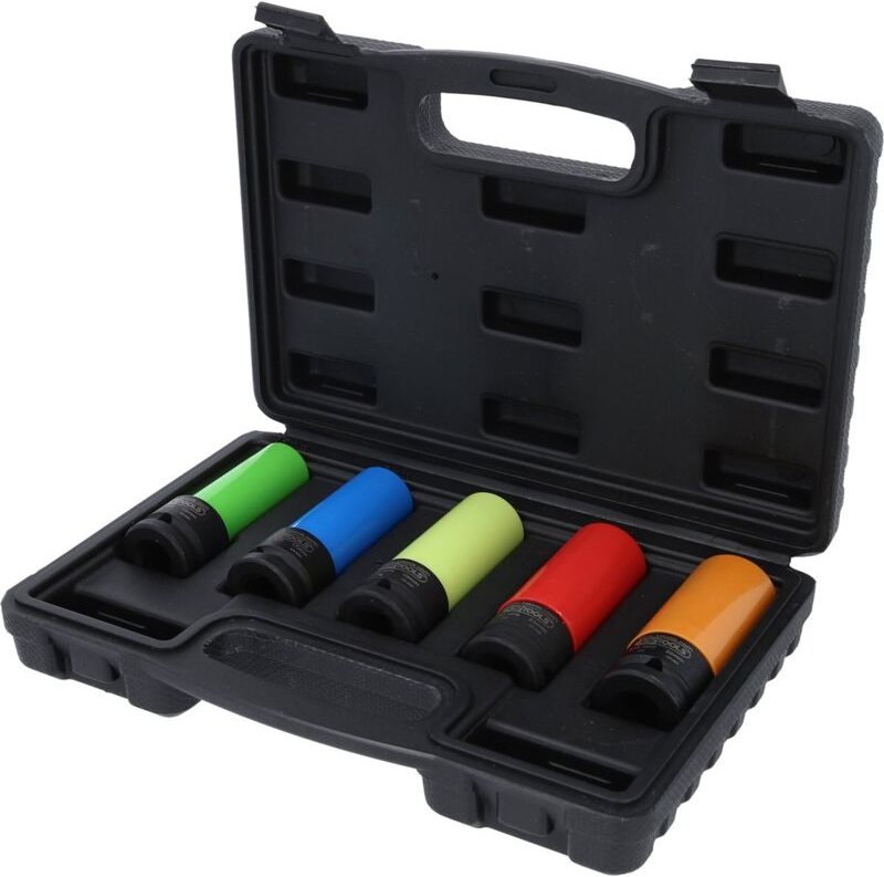 1/2' Alu-Felgen Kraft-Stecknuss-Satz robust, 5-tlg