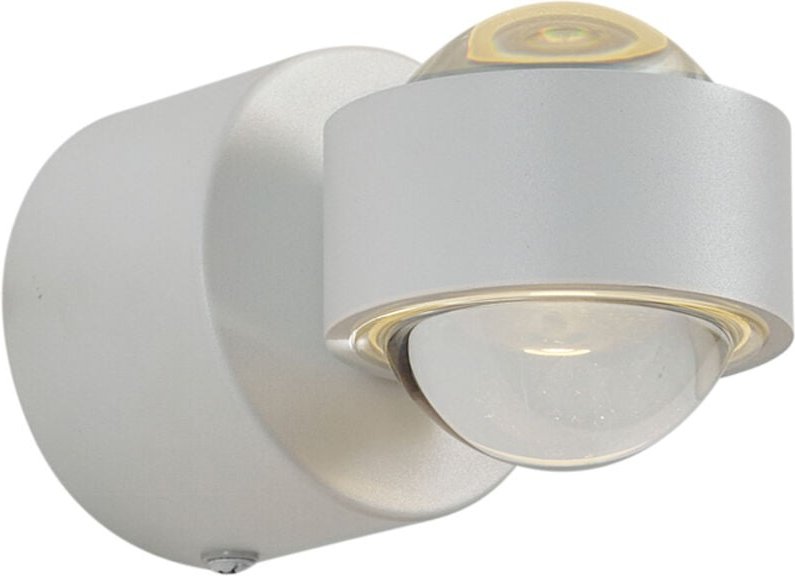 Design Wandleuchte Weiß inkl. LED IP44 - Lens