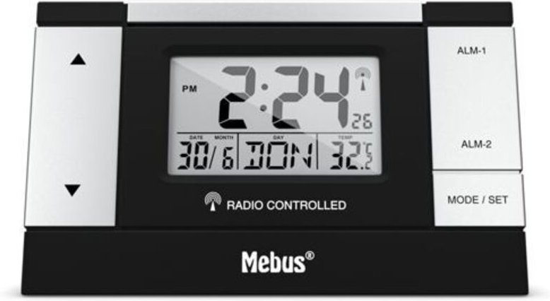 51059 Funkwecker digital - Mebus