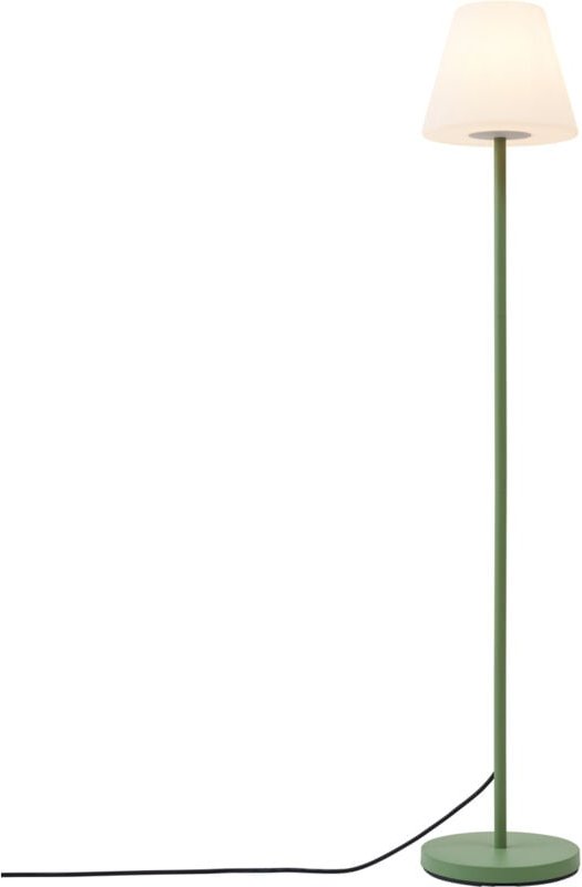 Außenstehleuchte Grün mit weißem Schirm IP65 - Virginia