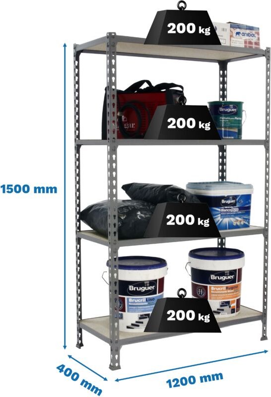 Simonrack Leichte Regal aus robustem Galva-Holz im modernen Design