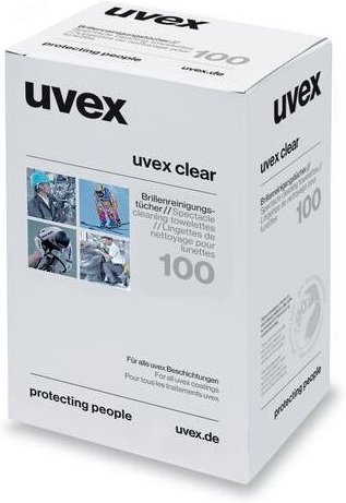 Uvex - Feuchtreinigungstücher (ve: 100Stk) für alle Brillenscheiben 9963.005