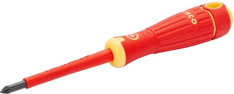 Nach vde isolierter Fit-Pozidriv-Schraubendreher mit Mehrkomponentengriff, PZ2 x 100 mm - Bahco