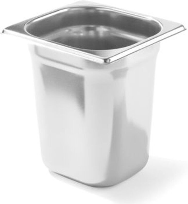 GN 1/6 Behälter, Edelstahl, Profi Line, Höhe 150 mm - Hendi 801710