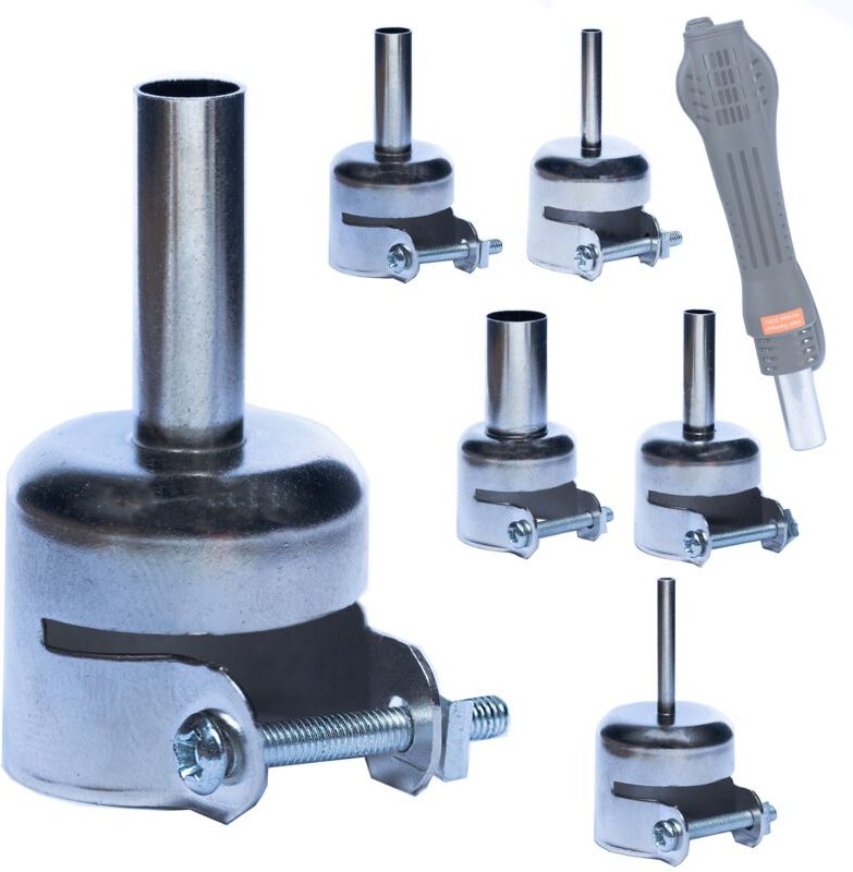 Set mit 5 Heißluftdüsen für Rosfix-Lötstation (3,4,6,7,12 mm)