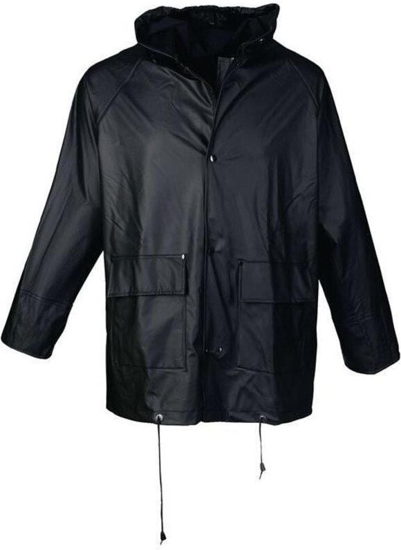 Pu Regenschutz-Jacke Gr.XXXL schwarz asatex - schwarz