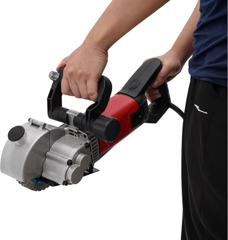 Schlitzmaschine Mauernutfräse Schlitzfräse Wandfräse Staubfreie Mauerfrase 3500W 7000 U/min Maximale Schnitttiefe 36mm f...