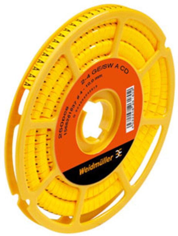 Weidmuller - Weidmüller cli c 2-4 ge/sw 3 cd Kennzeichnungsring Aufdruck 3 Außendurchmesser-Bereich 4 bis 10 mm 1