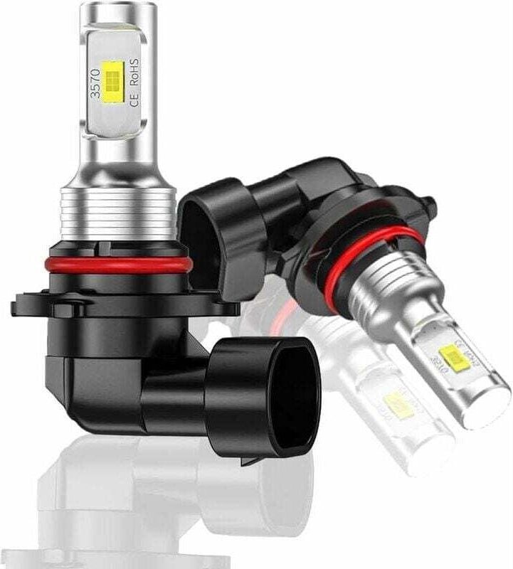 2 Stück 9005 HB3 LED-Nebelscheinwerferbirnen oder drl 6000 k Xenonweiß, 4000 Lumen LED-Nebelscheinwerferbirne, IP67 wass...