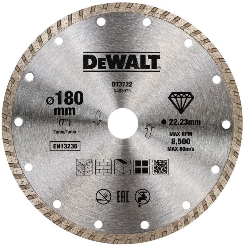 Diamanttrennscheibe Eco1 Turbo 180 mm - Dewalt