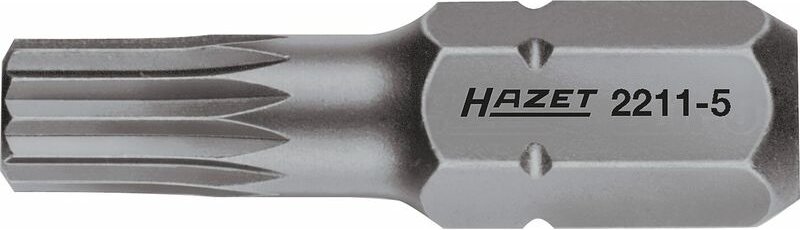 HAZET Bit 2211-5 Sechskant massiv 6,3 (1/4 Zoll) Innen Vielzahn Profil XZN ?