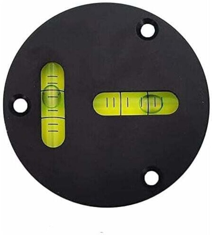 Tigrezy - Universelle runde horizontale Wasserwaage aus Metall, T-Typ, Metallwaage, Durchmesser: 60 mm, Genauigkeit: 2 m...