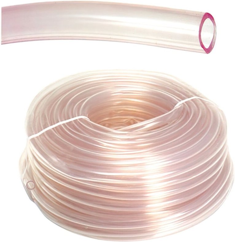 Transparenter Wasserwaagenschlauch 4x6 mm. 50 Meter Rolle