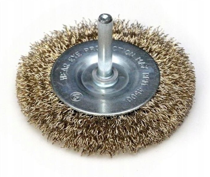 Messingdraht-Bohrscheibenbürste 63 mm