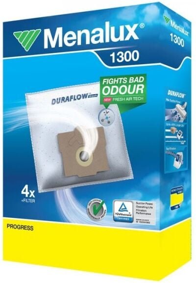 Staubsaugerbeutel pro 4 + Mikrofilter für Staubsauger Tornado