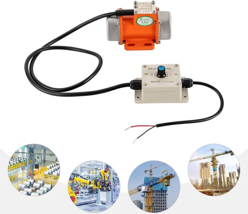 4000RPM 30W 3 Phase Vibrator Vibrationsmotor Asynchroner, Einstellbare Asynchroner Rüttelmotor Vibrations motor mit Regl...