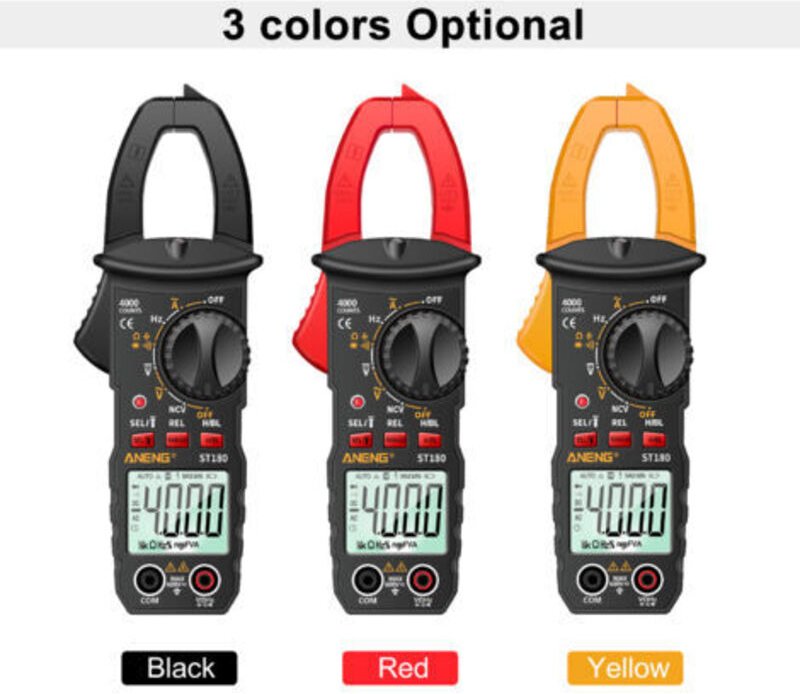 ST180 4000 Count Digital-Zangenmultimeter Voltmeter Amperemeter AC DC Spannung Strom NCV Universaltester -30 1000 ℃ Temp...