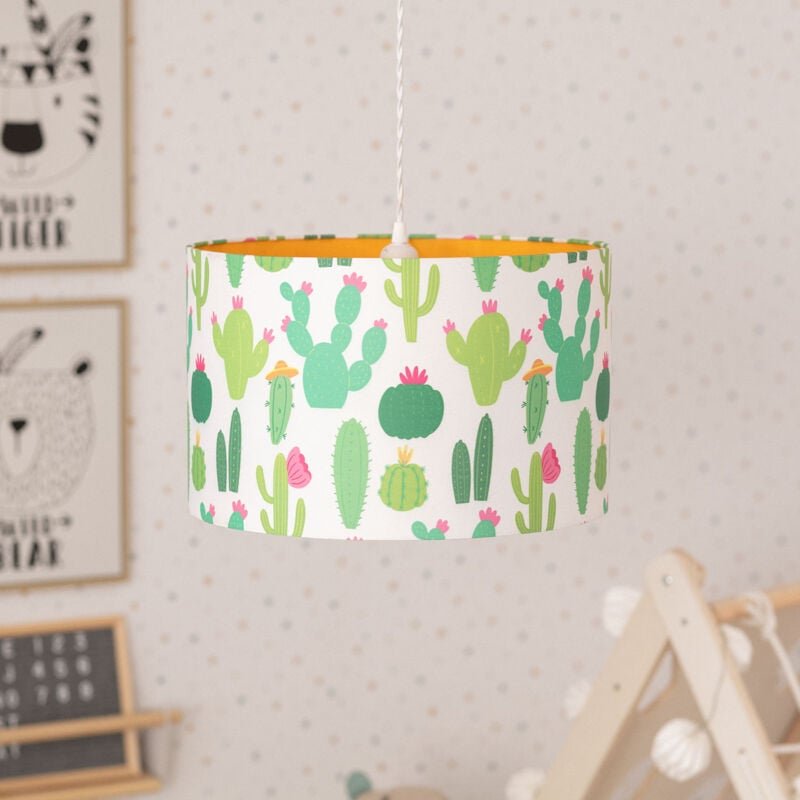 Efectoled - Pendelleuchte Stoff Kuiva Grün