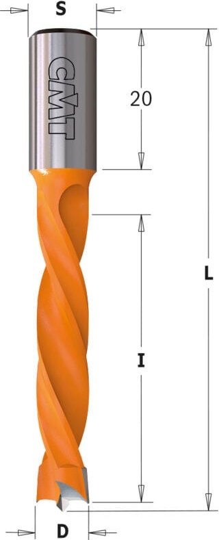 Thumbnail - 310.020.21 XTREME HWM SCHRUPPBOHRSPITZE S=10x27 D=2x12x57,5 DX