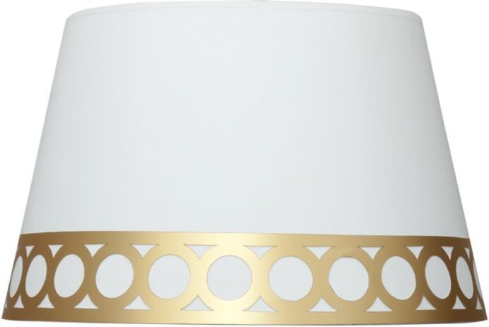 Lampenschirm dalia lampe e14 weiß/gold 15dx12dx13h