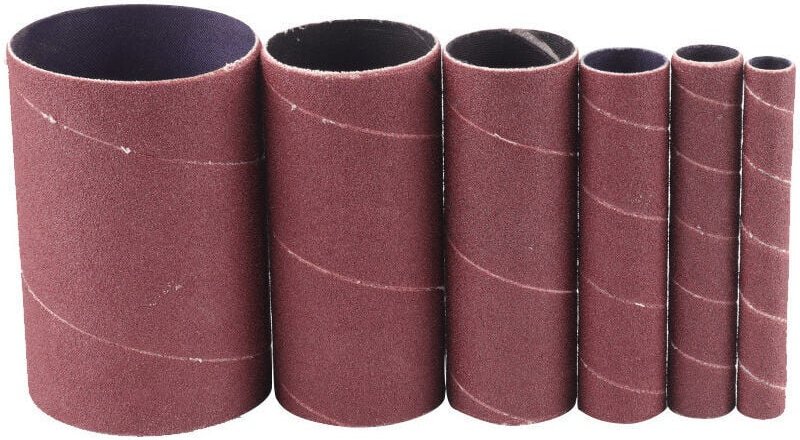 Set mit 6 Schleifhülsen, 115 mm Körnung 80 (12/20/25/38/55/80 mm)