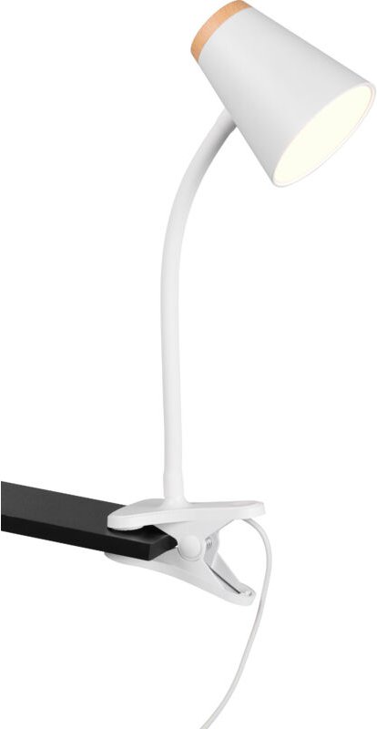 LED-Klemmleuchte pongo, R25831101, 4,5W, 500lm, 3000K, weiß - Reality