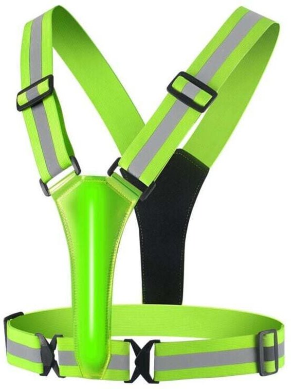 USB wiederaufladbare LED-Sicherheitsweste – reflektierend – mit LED-Beleuchtung und 2 reflektierenden Streifen zum Jogge...