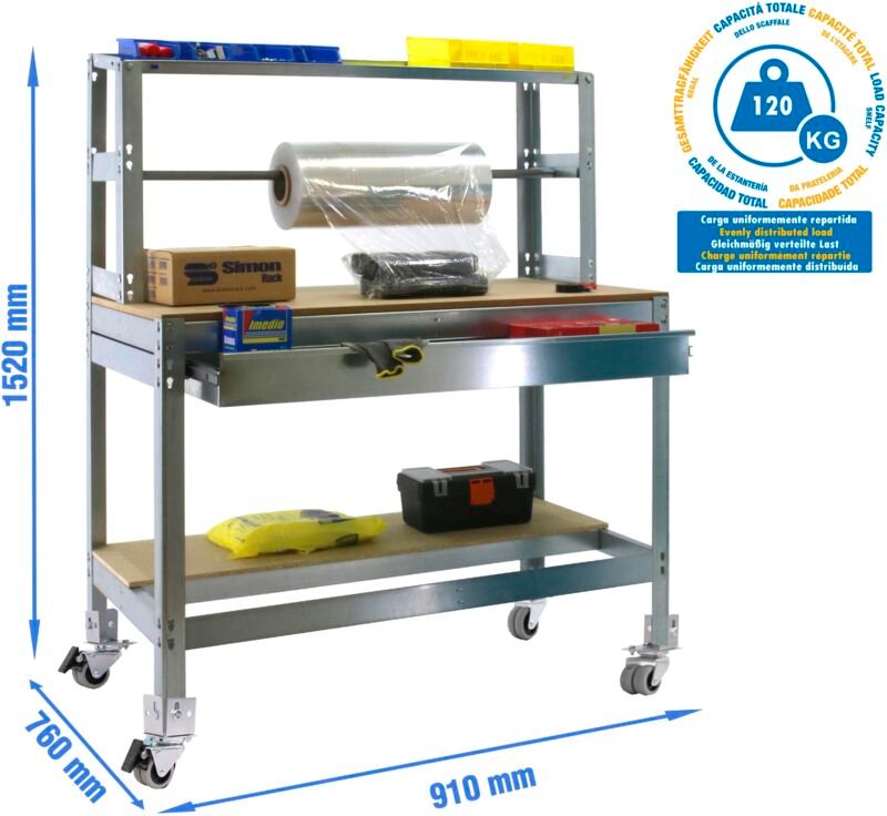 Simonrack Arbeitstisch Modell 2023 robust und mobil