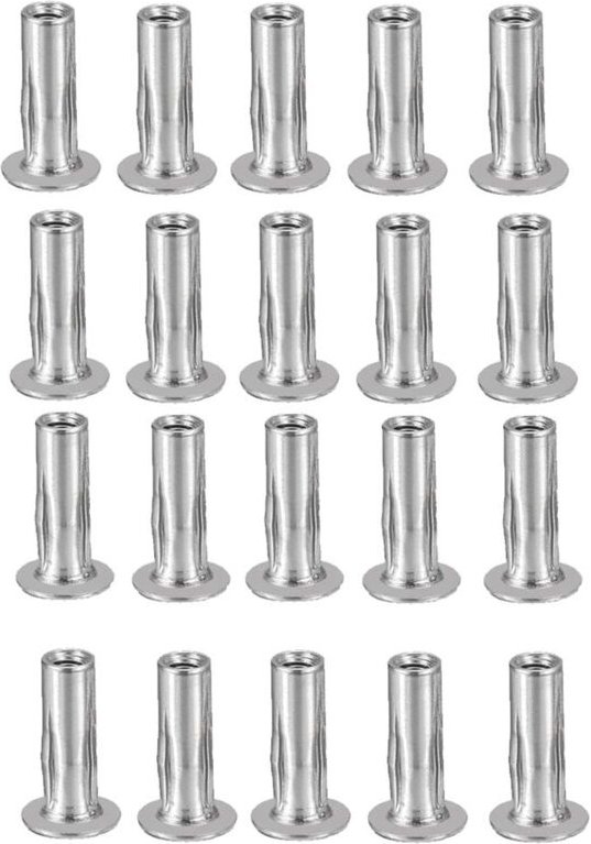 M5-Multi-Grip-Nietmuttern, 20-teilige Gewindeeinsatzmutter aus Edelstahl 304 plus Muttern, Konstruktionsbefestigungen fü...