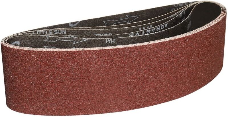 Schleifbänder 100 x 915 mm – 5 Stück Schleifbänder mit Körnung 40 zum Schleifen und Polieren mit tragbaren Bandschleifer...