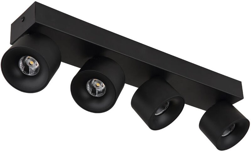 Deckenleuchte Spotlampe Spotleiste led Strahler schwenkbar schwarz Alu 4-Flammig