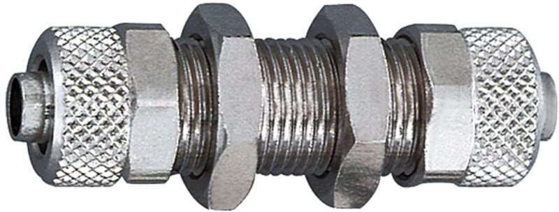 Schottverschraubung, M10x1,0, für Schlauch 6/4 mm, Messing vern. - Riegler