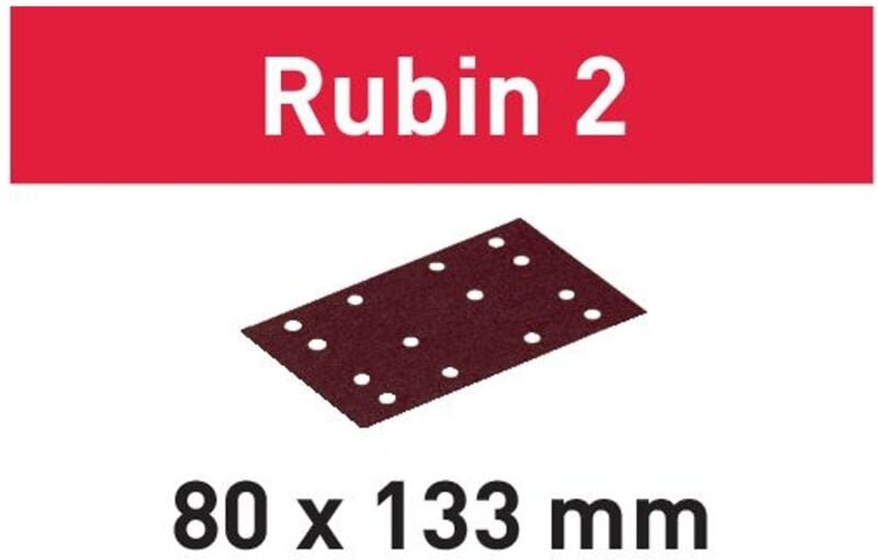 Schleifmittel Rubin 2 stf 80X133 P180 RU2/10 Festool 499060