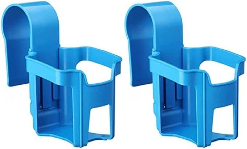 Praktischer Getränkehalter für Decks und Aufstellpools, passend für Rundstäbe von 2 Zoll und darunter, doppelseitiges An...