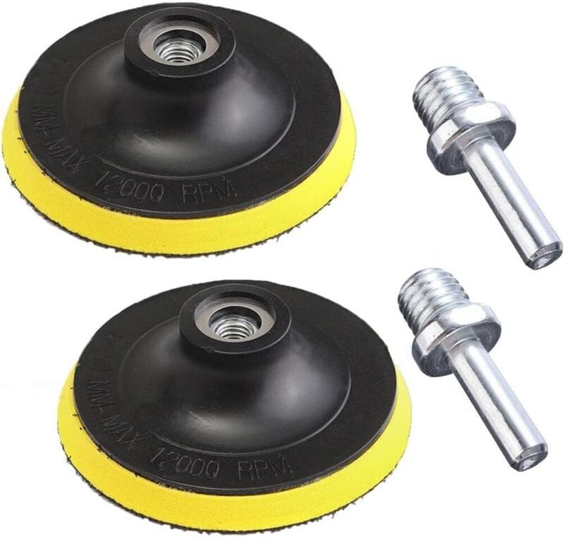 Stück Schleifpads, Klett-Schleifscheiben, Schleifteller, Klettverschluss, Polier-Trägerteller, für Winkelschleifer - 125...