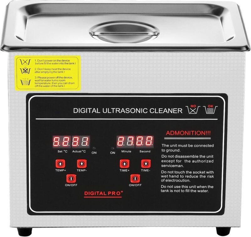 Mophorn - Ultraschallreiniger von mit digitalem Timer und Heizung Professionelle 6-Liter-Reinigungsmaschine aus Edelstah...