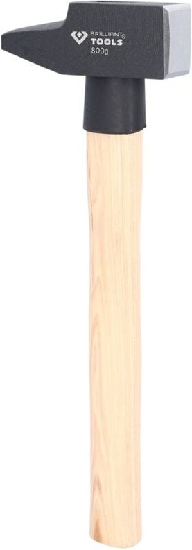 Brilliant Tools Schlosserhammer mit Hickory-Stiel, 800 g, französische Form