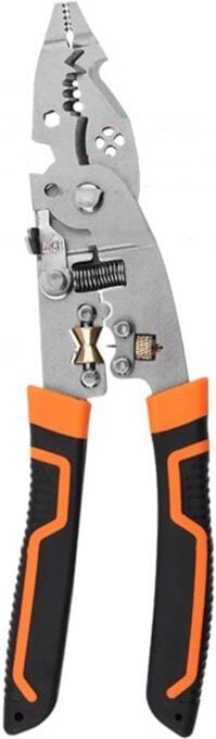 Tlily - 21 Kupferrad-Multifunktions-Abisolierzange zum Spalten, Schälen, Pressen, Wickeln, Elektriker-Split