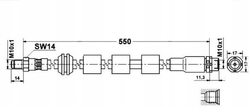 BMW E60 / E61 flexible Gummibremsschläuche - Set