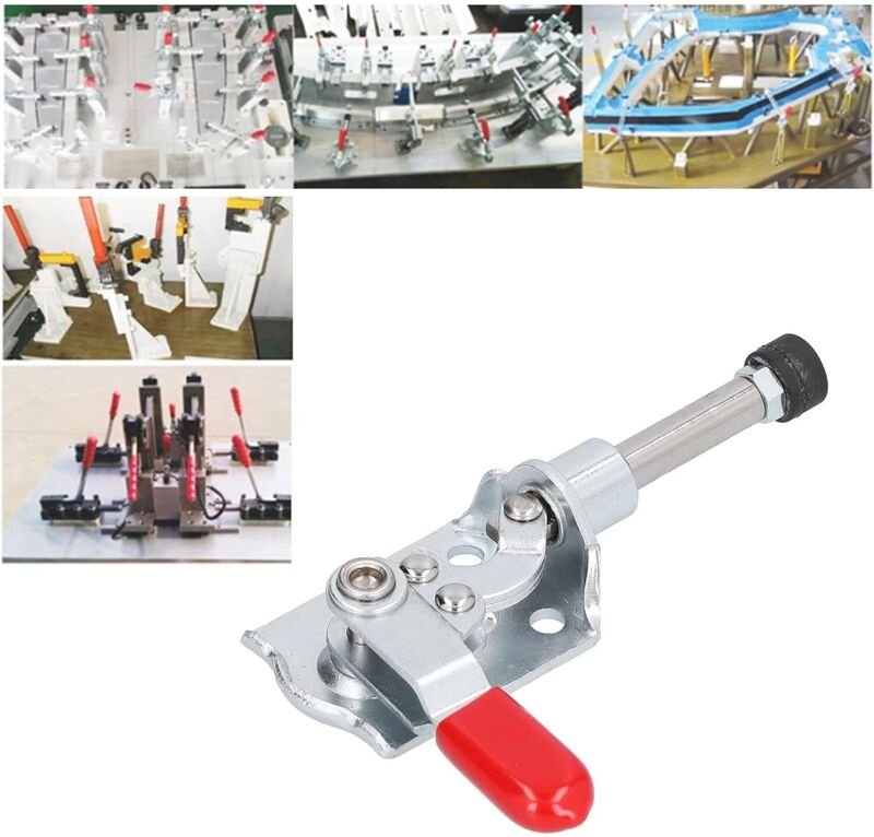 Zoternen - Kniehebelklemme, Push-Pull-Kniehebelklemme, Schnellverschluss, rutschfeste horizontale Kniehebelklemme, 40 kg...