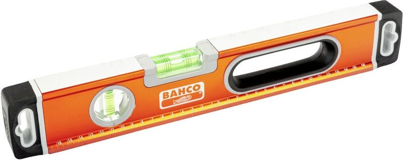 Bahco Wasserwaage aus eloxiertem Aluminium mit breit geformtem Profil, magnetisch 400 mm