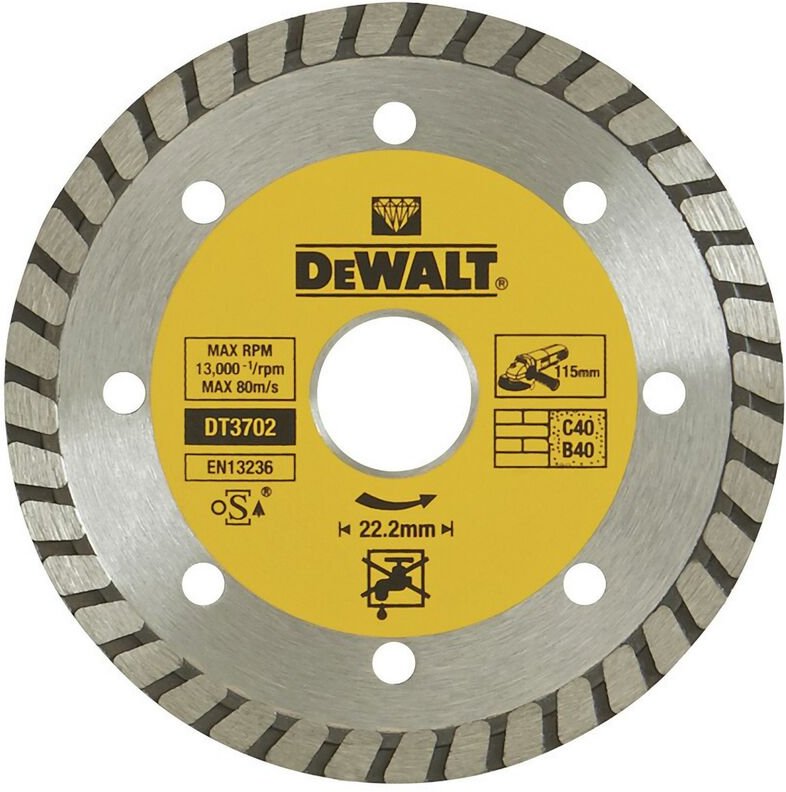 Diamanttrennscheibe 115 x 22,2 mm DeWalt DT3702-QZ