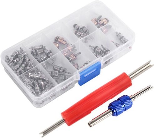 Zoternen - Ventileinsatz-Werkzeugsatz, zuverlässige Reifenreparatur, 102-teilig, für 134A / R12-Ersatz-Nissan