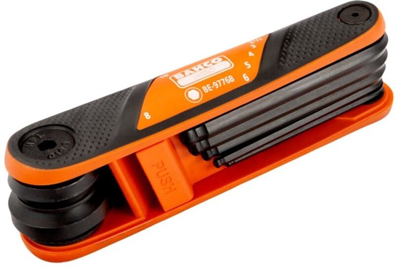 Winkelschraubendreher-Satz, Sechskant mit Kugelkopf, Kunststoffhalter - 7-tlg. - Bahco