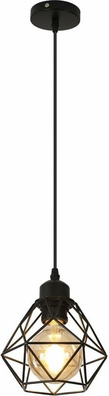 Comely - Aufhängung Licht Industrie E27 Retro Kronleuchter Vintage Vintage Deckenbeleuchtung in schwarzer Metalllampe fü...