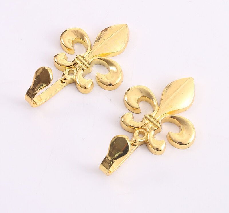 Stück Vorhanghaken zur Wandmontage, Metallgravur im Vintage-Stil, dekorative Kleiderbügel, für Wohnzimmer, Badezimmer, S...