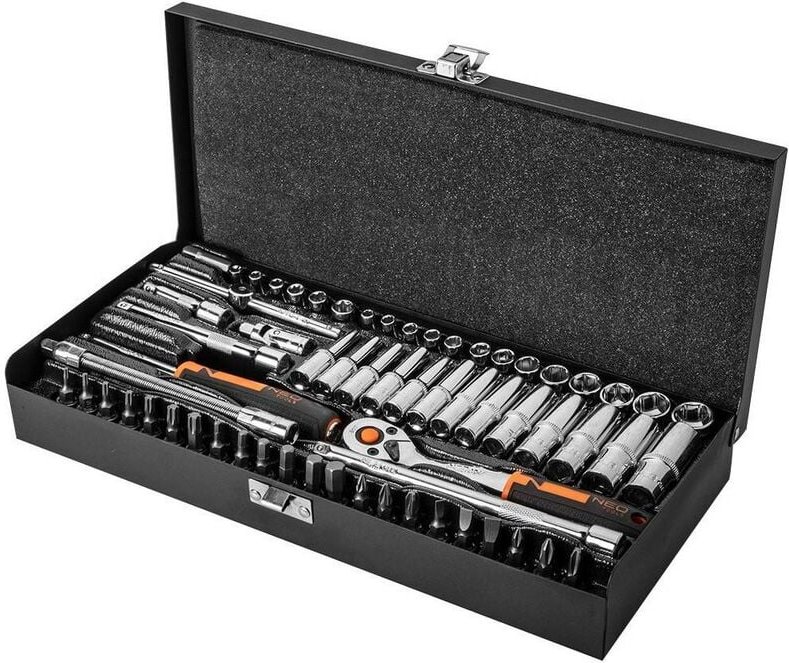 63-tlg. Steckschlüssel Set 1/4" aus CrV